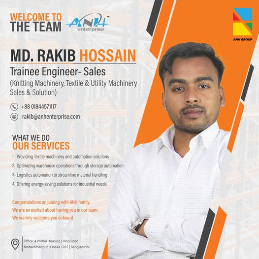 Md. Md. Rakib Hossain -Trainee sales Engineer